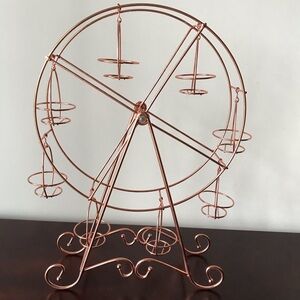Rotating Ferris Wheel Dessert Display Rose Gold Cupcake Treat Holder Party